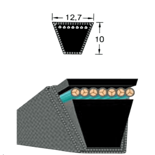 Curea trapezoidala ingusta SPA